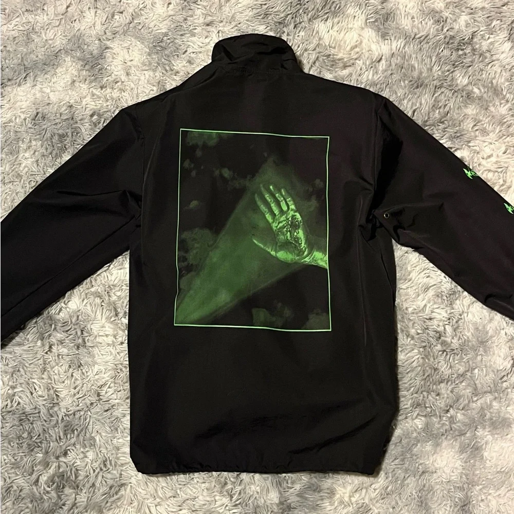 Lil Ugly Mane “Mista Thug Isolation” Black Green Windbreaker - Picture 2 of 3